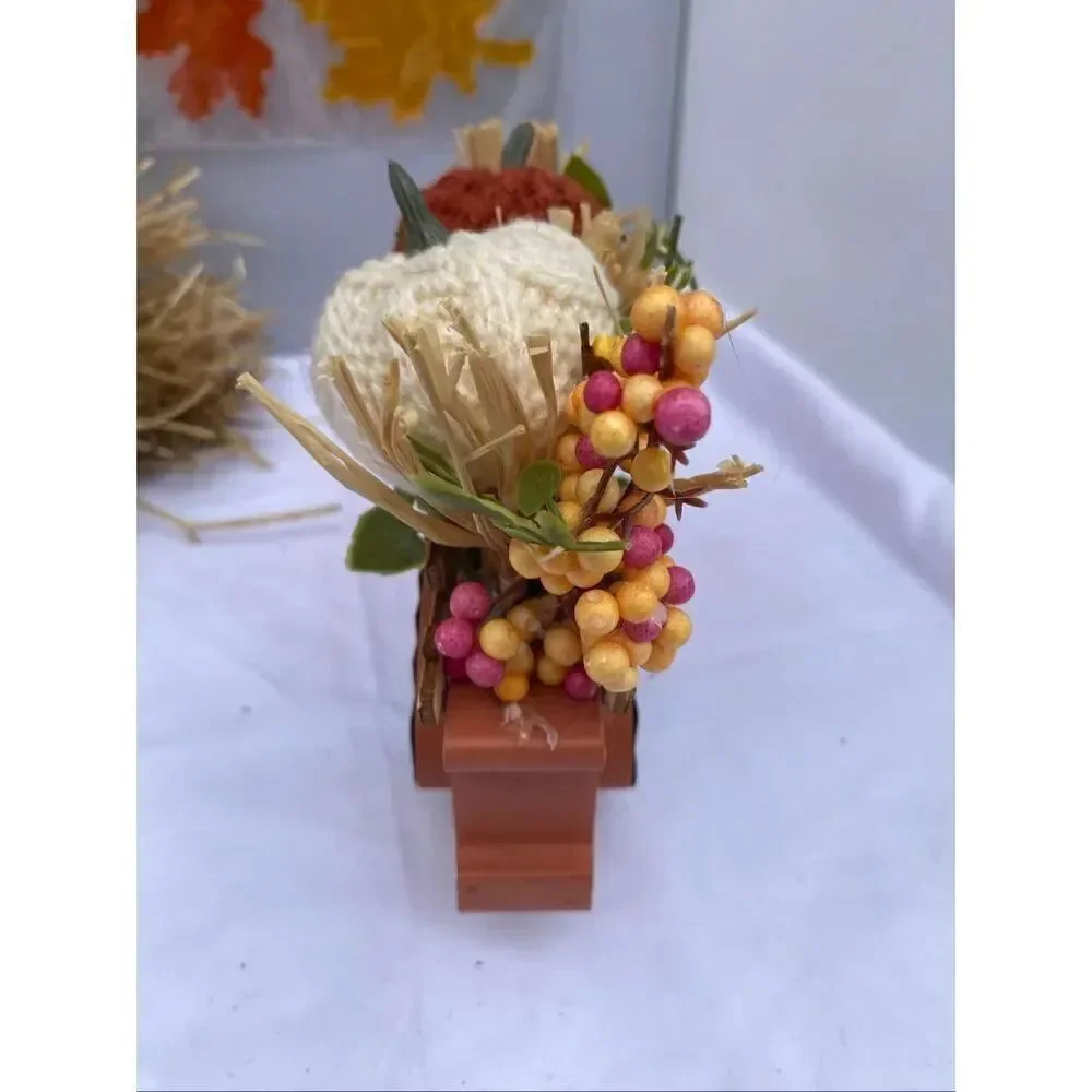 🍁 Fall Harvest Décor 3 Piece Bundle Gnome Plush LED, Be Thankful Truck & Leaf W